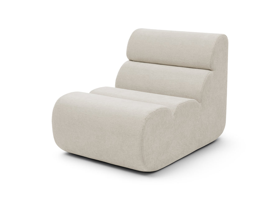 Cream (1761) 5-Serta Jumbo Bubble Lounge Chair