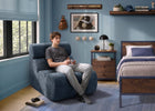 Navy (1764) 11-Serta Jumbo Bubble Lounge Chair