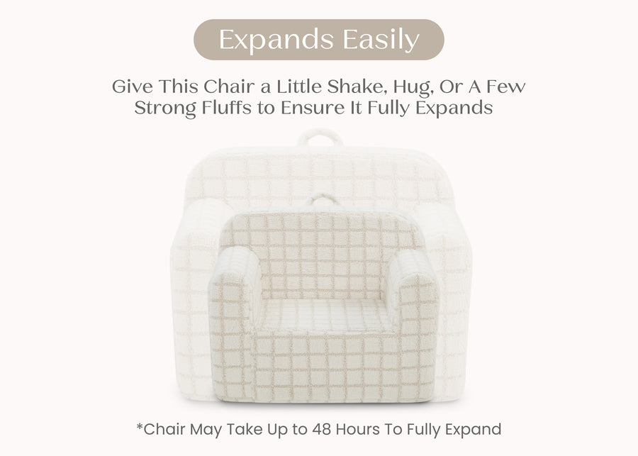 Cream (1708) 22-Checkered Cozee Chair