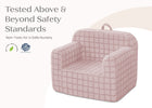Pink (1710) 31-Checkered Cozee Chair