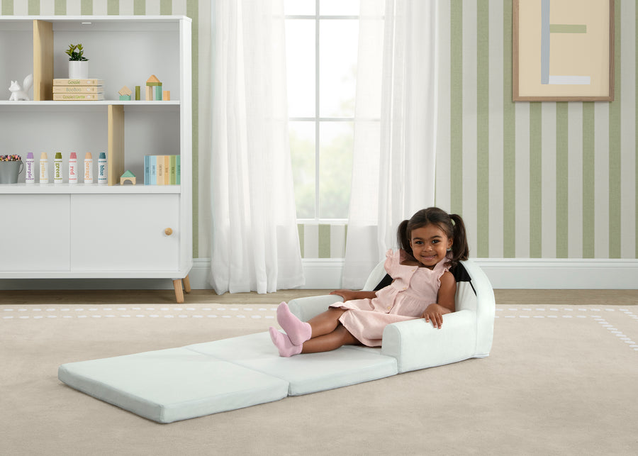 Soccer Ball (1713) 2-Cozee Soccer Ball Figural Flip-Out 2-in-1 Convertible Chair to Lounger