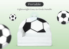 Soccer Ball (1713) 4-Cozee Soccer Ball Figural Flip-Out 2-in-1 Convertible Chair to Lounger