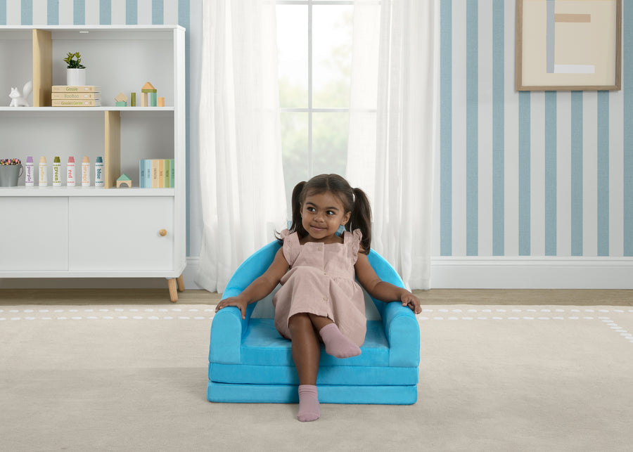 Shark (1714) 1-Cozee Shark Figural Flip-Out 2-in-1 Convertible Chair to Lounger