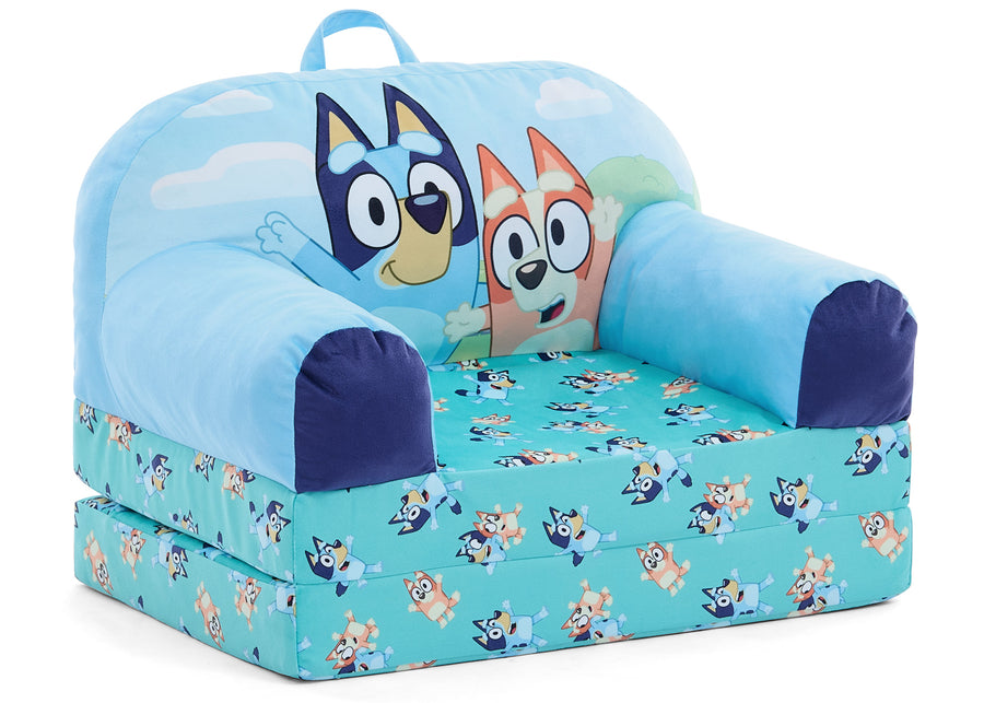 Bluey (1077) 10-Bluey Cozee Buddy Flip-Out Chair