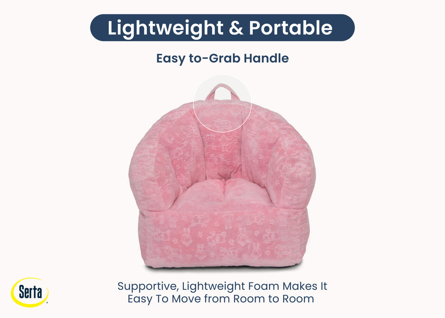 Pink (5059) 11-Kids Plush Barrel Chair