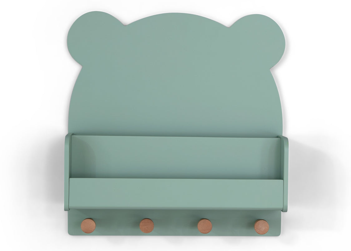 Brannan Bear Wall Shelf with 4 Hooks