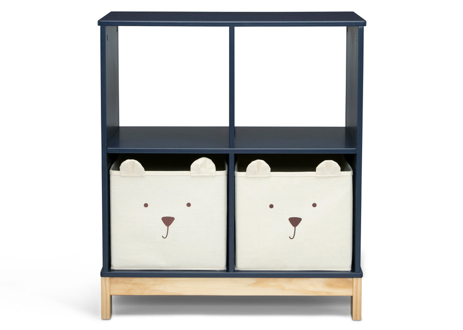Navy (1270) 16-Brannan Bear Bookcase with Bins