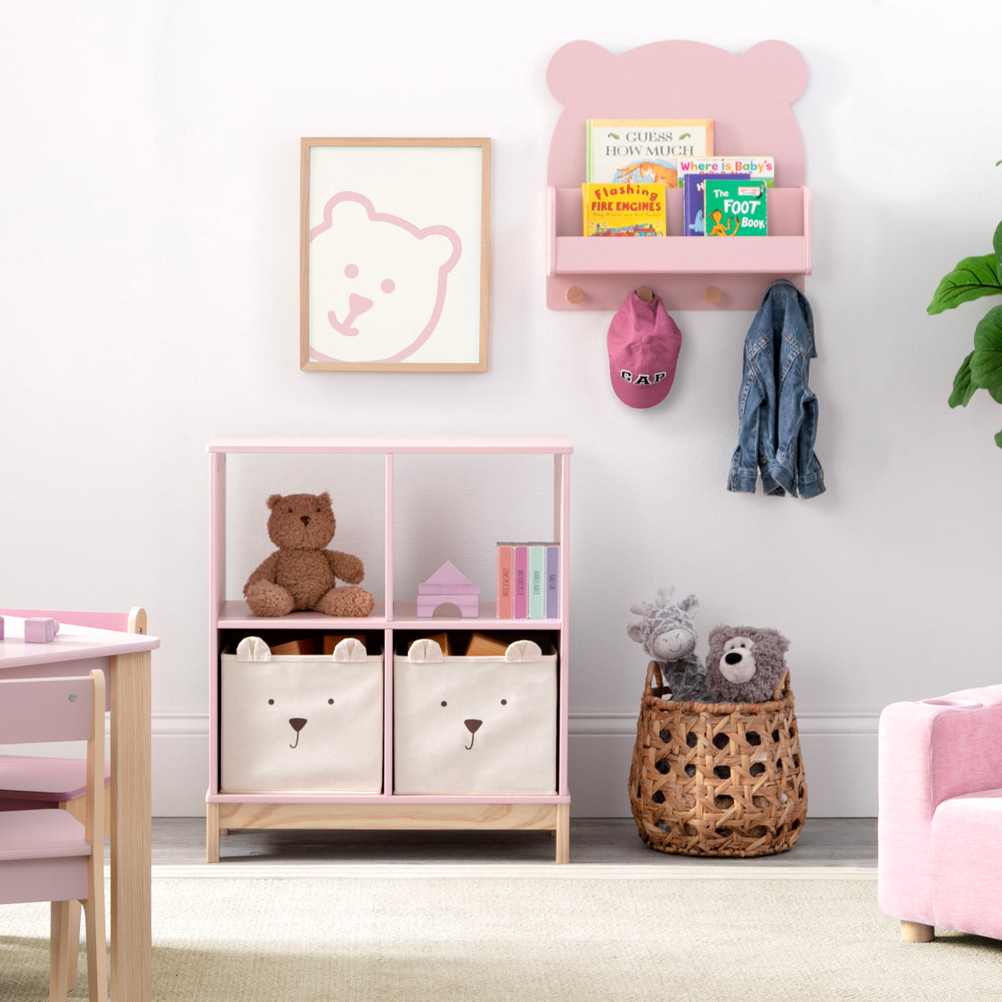 Brannan Bear Bookcase with Bins