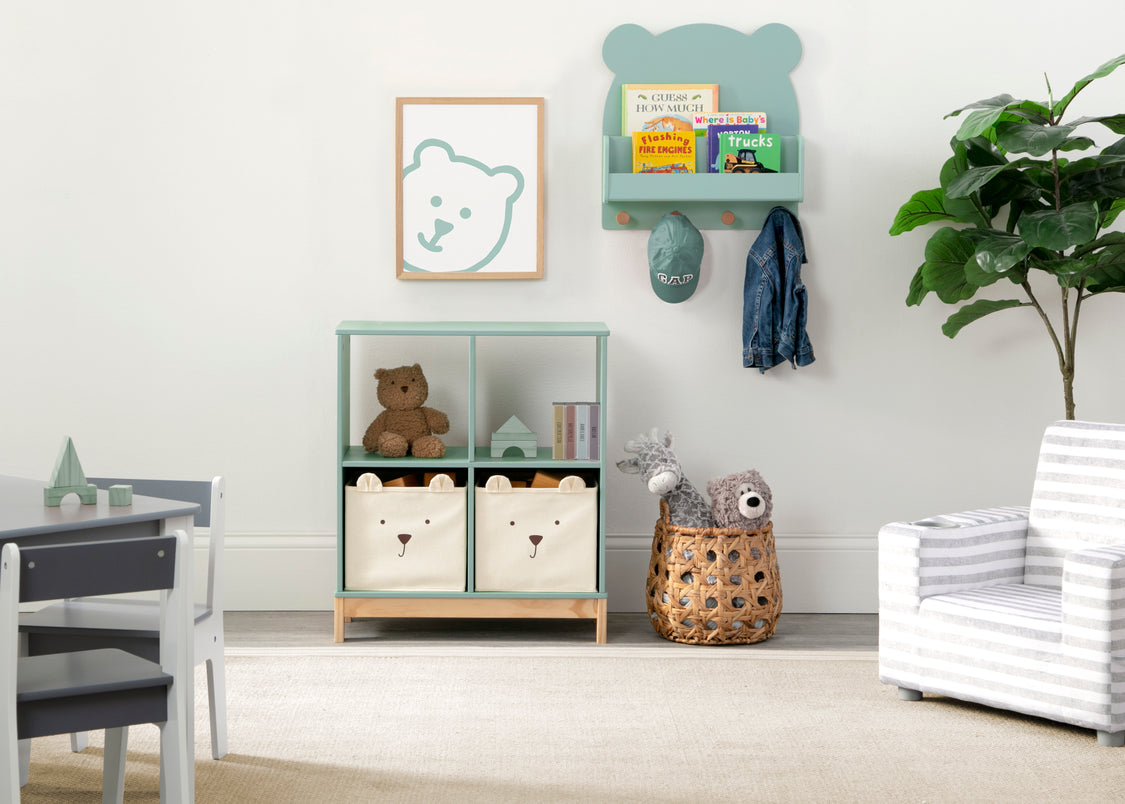 Brannan Bear Bookcase with Bins