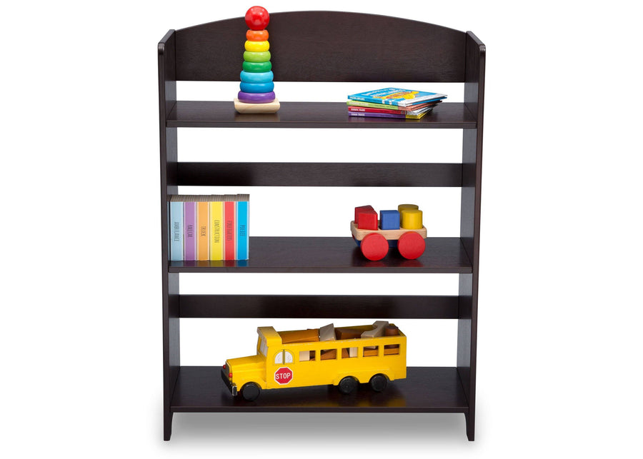 Delta Children Dark Chocolate (207) MySize Bookshelf, Front Detail, c5c 4-MySize Bookshelf
