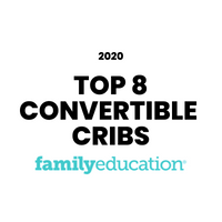 Award badge for Top 8 Convertible Cribs 2020