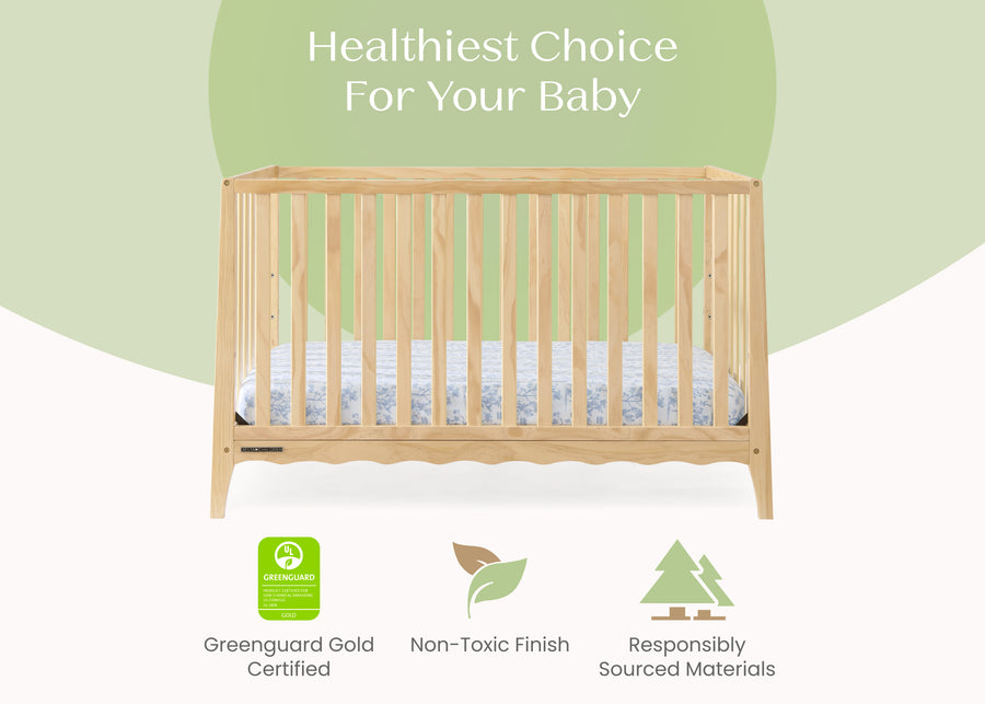 Natural (746) 20-Lulu 5-in-1 Convertible Crib