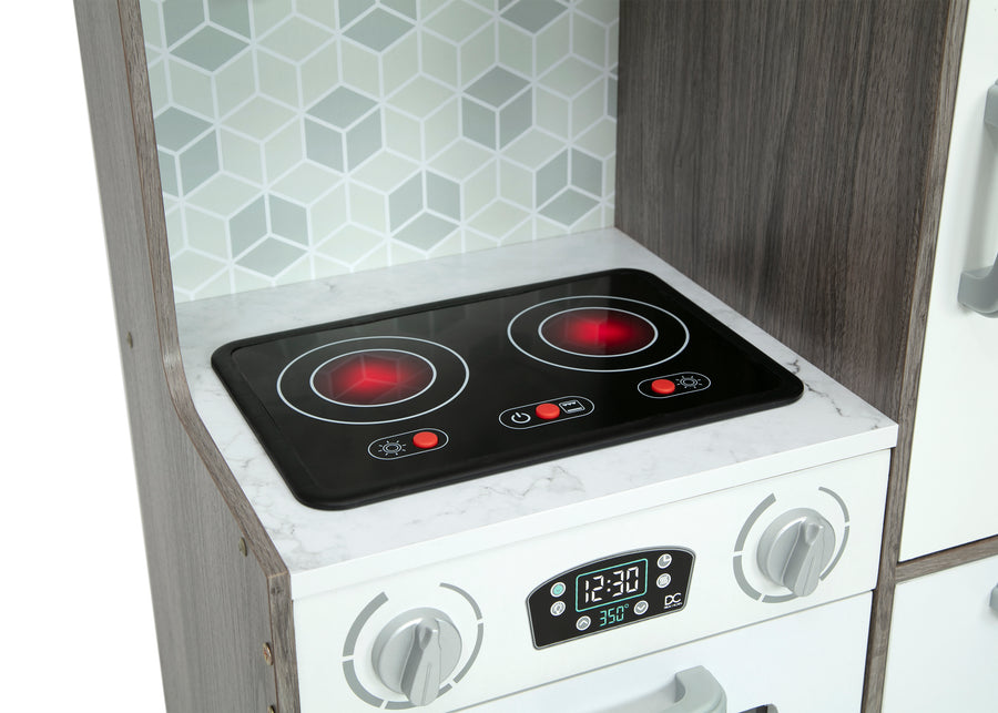 White (1632) 8-Gourmet All-in-One Corner Play Kitchen