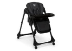 Black (001) 4-2-in-1 SlimFold High Chair for Babies and Toddler