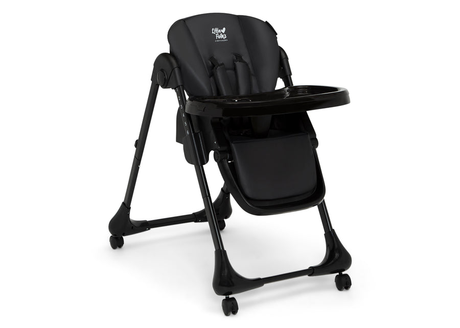 Black (001) 4-2-in-1 SlimFold High Chair for Babies and Toddler