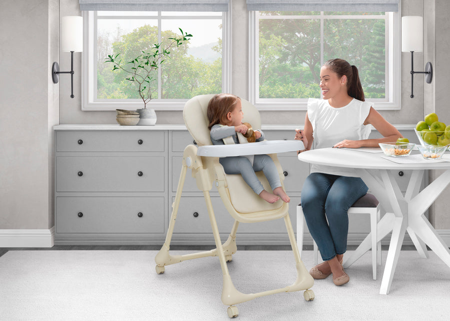 Cream (2447) 36-2-in-1 SlimFold High Chair for Babies and Toddler