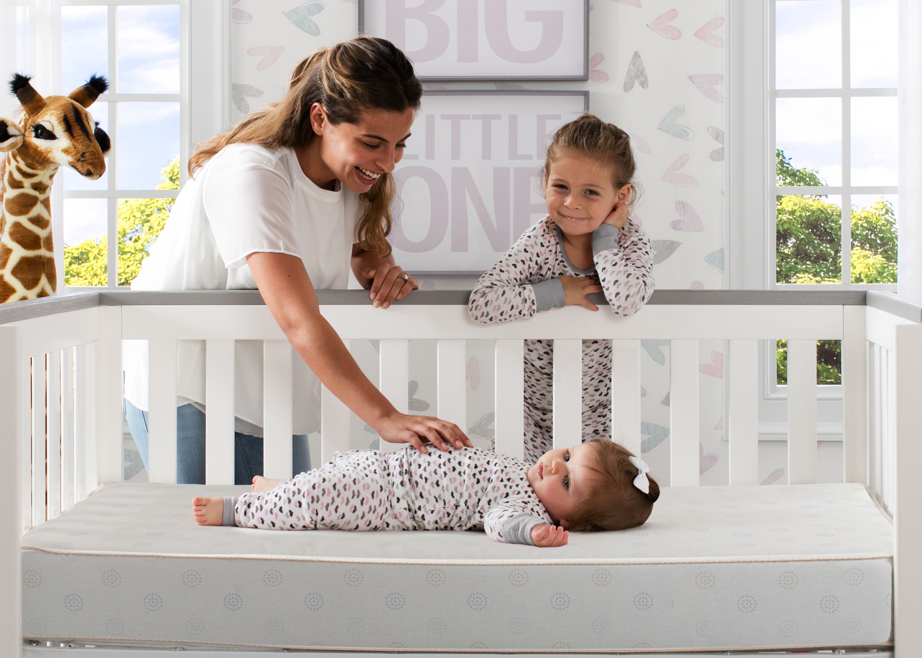 Complete The Look for Sweet Bliss Dual Sided Crib and Toddler Mattress