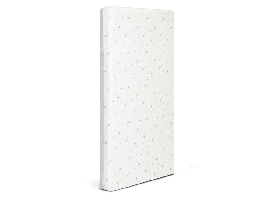 White and Grey (NO) 3-Refresh 2-Stage Crib and Toddler Mattress