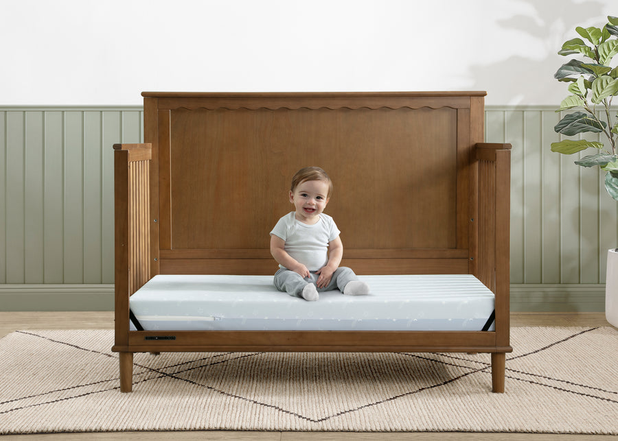 Blue and Light Blue (NO) 6-Refresh 2-Stage Crib and Toddler Mattress