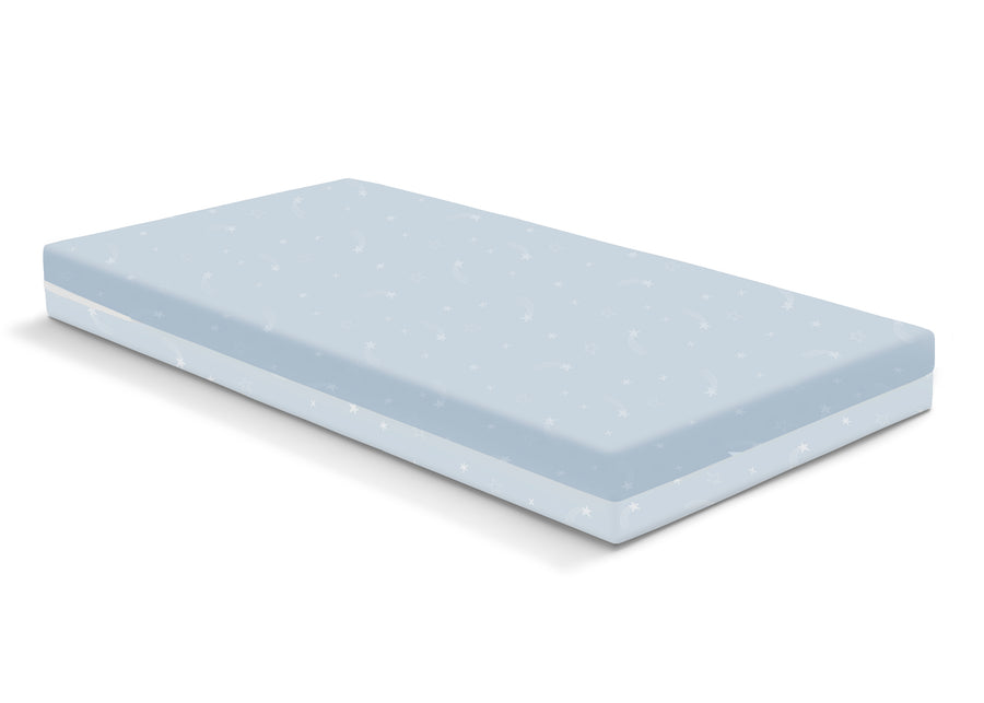Blue and Light Blue (NO) 9-Refresh 2-Stage Crib and Toddler Mattress