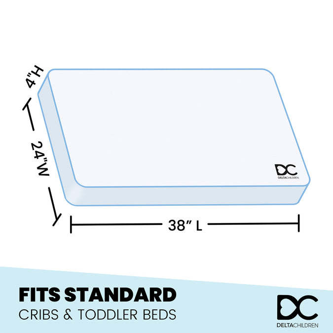 No Color (NO) 4-Breathe 4-inch Breathable Mini Baby Crib Mattress with Cloud Core
