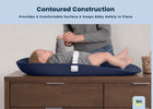 Blue (NO) 4-Serta Molded Waterproof Changing Pad with Fresh Technology