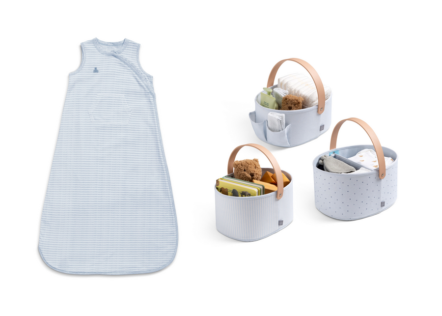 DCB: Blue (1677) 3-babyGap 4-Piece Sleep Sack & Storage Bins Bundle