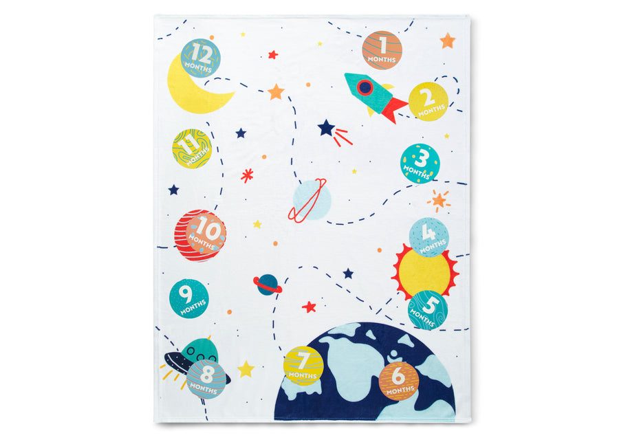 Space (1269) 2-Milestone Baby Blanket