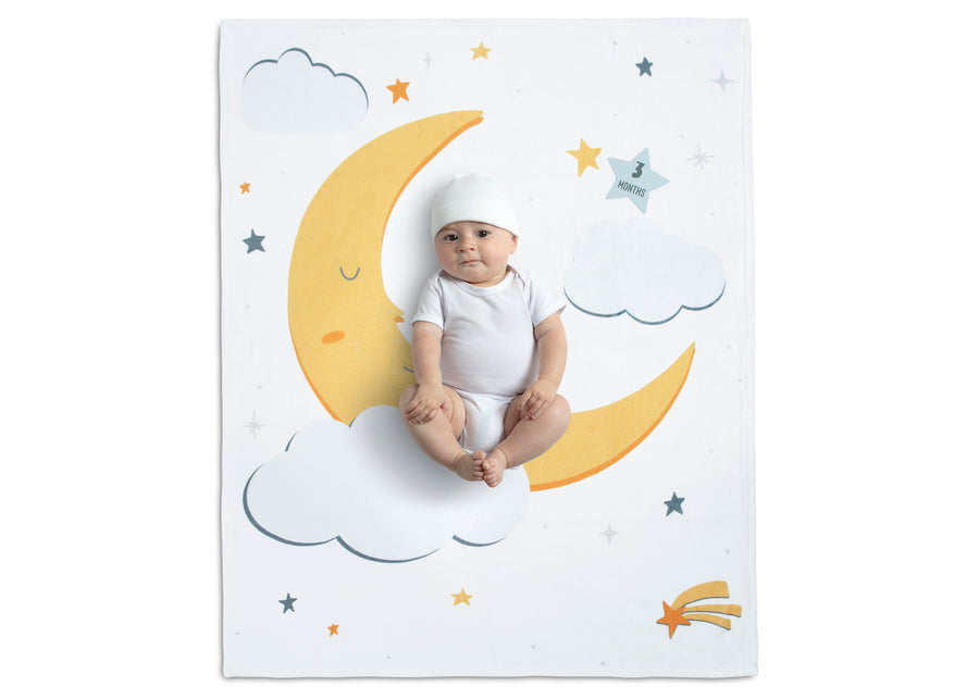 Moon (1288) 5-Milestone Baby Blanket