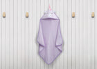 Light Purple Unicorn (1262) 1-Baby Hooded Bath Towel