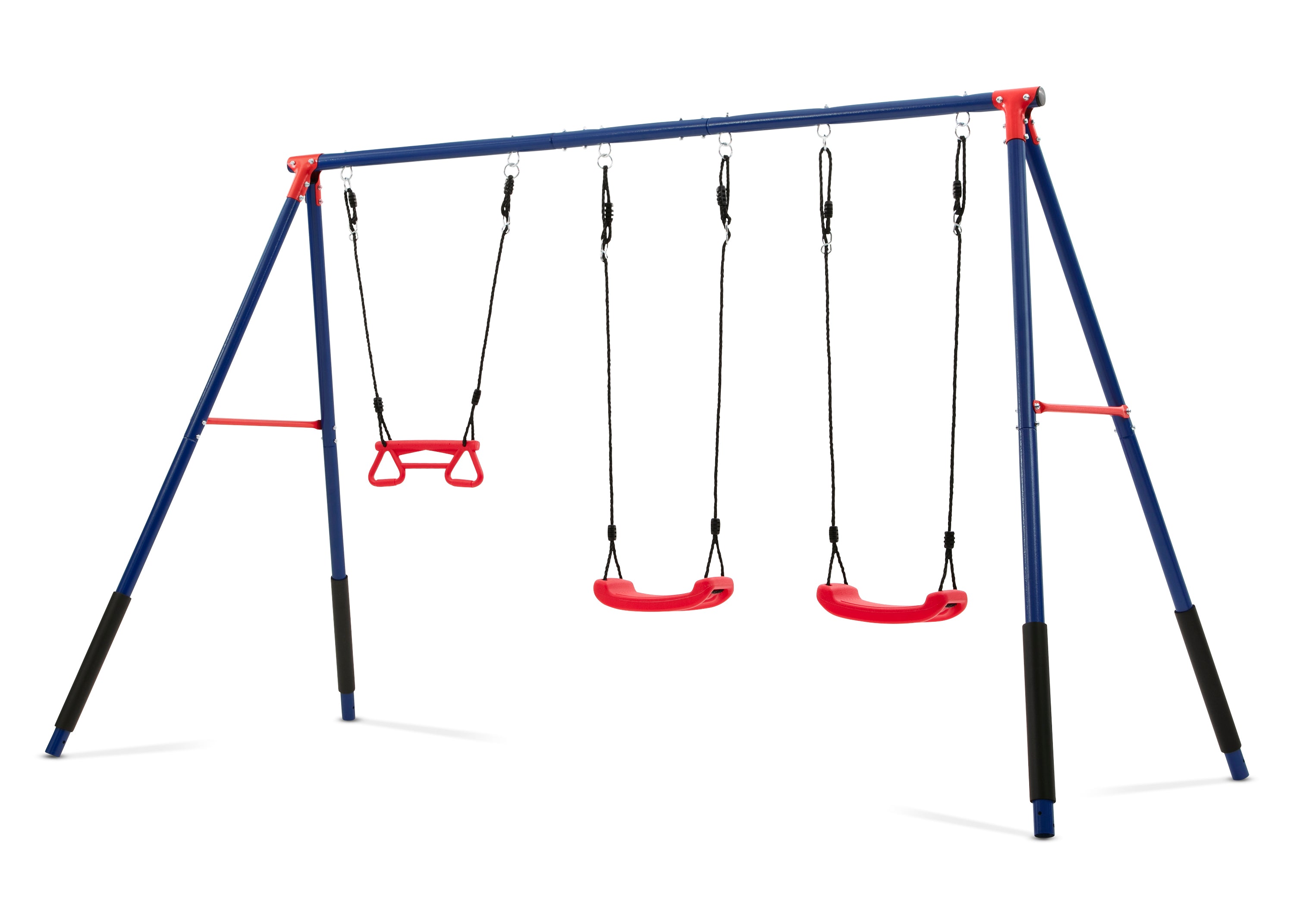 SWINGTOYS ソフビ ２体セット FunZone Outdoor Metal 3-Piece Swing Set - Includes 2 Swings and 1