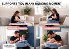 Blue (NO) 14-Nursing Pillow with Adjustable Safety Strap