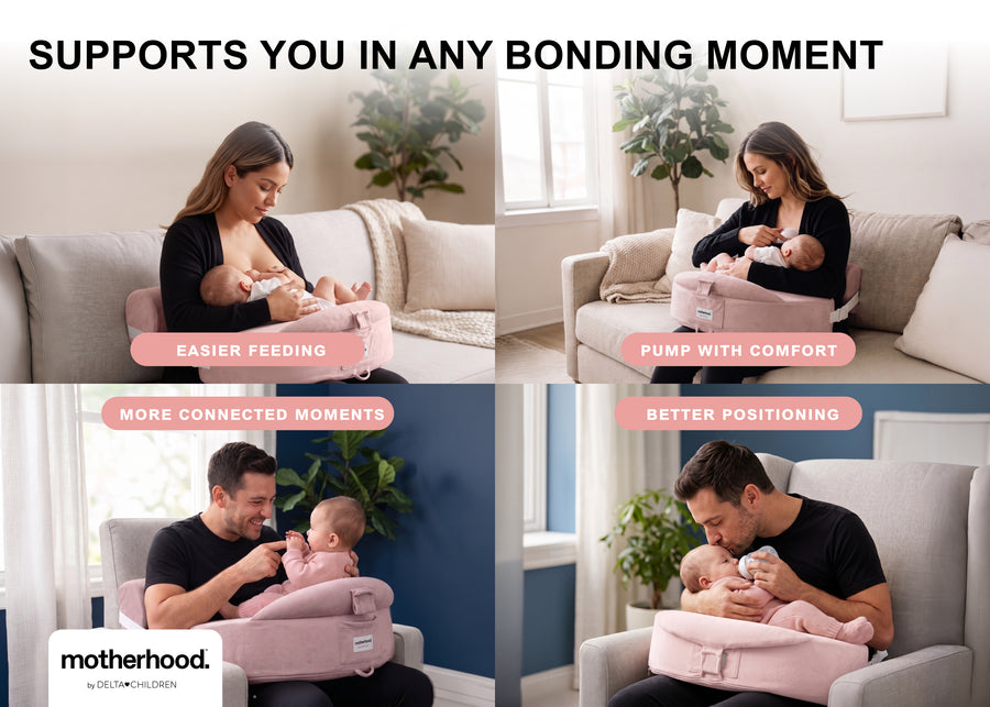 Pink (NO) 32-Nursing Pillow with Adjustable Safety Strap