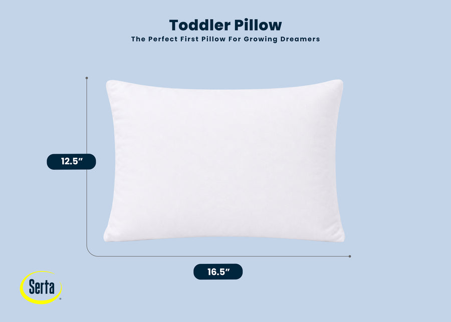 White (NO) 23-Serta Plush Comfort Toddler Pillow