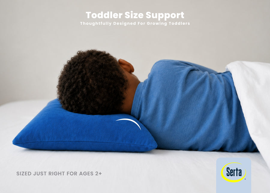 Blue (NO) 4-Serta Plush Comfort Toddler Pillow