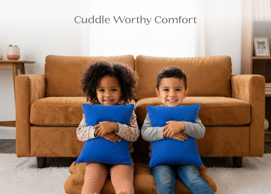 Blue (2222) 7-Plush Comfort Toddler Pillow