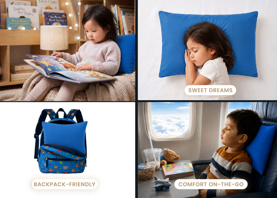 Blue (NO) 6-Cooling Toddler Pillow