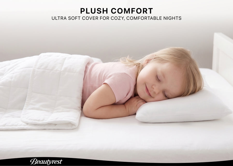 White (NO) 19-Beautyrest Plush Comfort Toddler Pillow