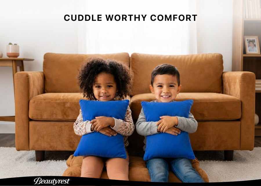 Blue (NO) 7-Beautyrest Plush Comfort Toddler Pillow