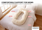 Beige (NO) 4-U-Shaped Pregnancy Pillow with Customizable Head Pillow