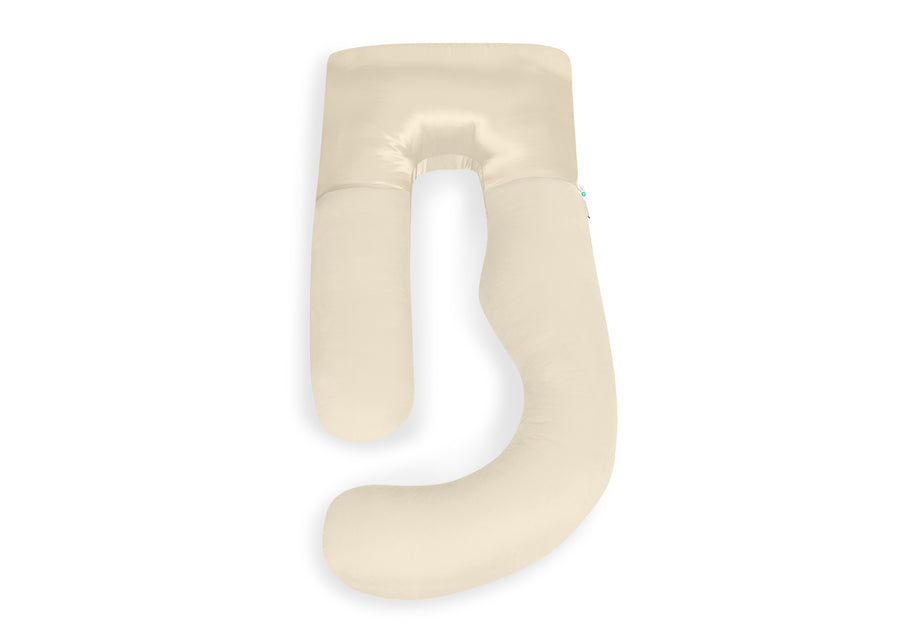 P70333 3333 NO Motherhood UShaped 3in1 Pillow Beige Silo 03 36-U-Shaped Pregnancy Pillow with Customizable Head Pillow