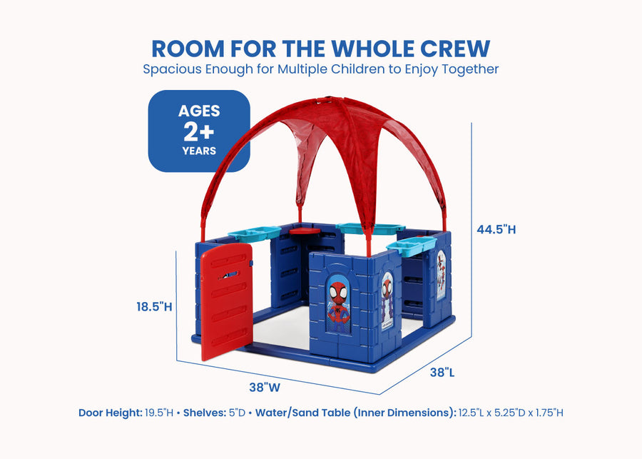 Spider-Man (1164) 7-Spidey and His Amazing Friends Deluxe Playhouse with Canopy