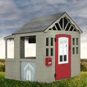 MySize Deluxe Outdoor Playhouse with Play Sink with Running Water, Picnic Table & Mailbox 21