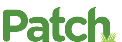 Green 'Patch' logo with grass icon on a white background