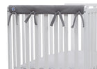 Grey (026) 2-Waterproof Fleece Crib Rail Covers/Protectors for Short Side Rails, 2 Pack