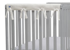 Ivory (124) 9-Waterproof Fleece Crib Rail Covers/Protectors for Short Side Rails, 2 Pack