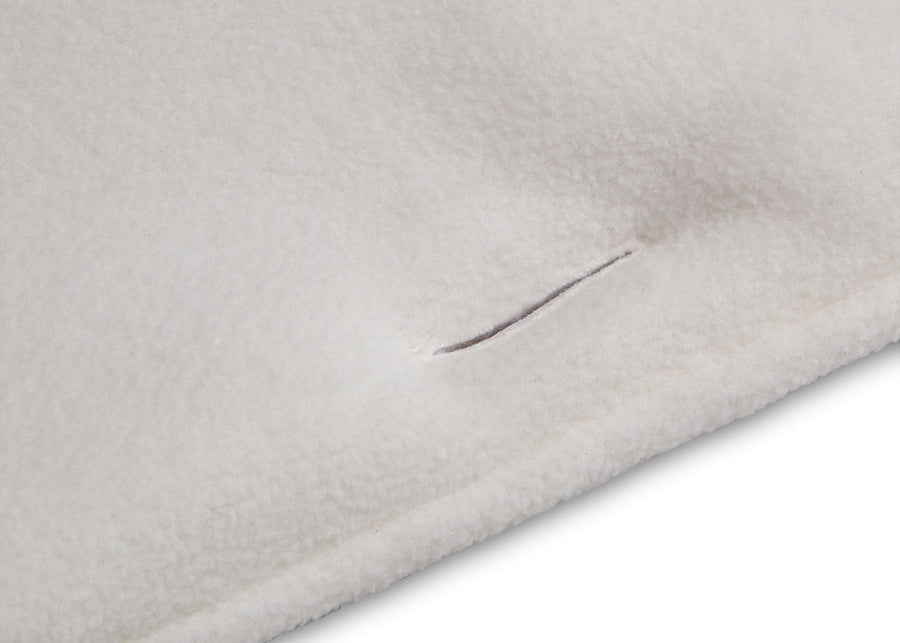 Ivory (124) 12-Waterproof Fleece Crib Rail Covers/Protectors for Short Side Rails, 2 Pack