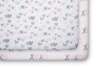 Hearts N Kisses (3021) 2-Hearts N Kisses Fitted Crib Sheets - 2 Pack