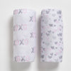 Hearts N Kisses Fitted Crib Sheets - 2 Pack 9-Hearts N Kisses Fitted Crib Sheets - 2 Pack