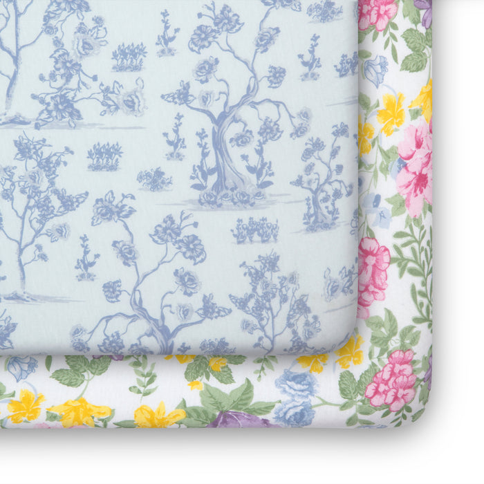 SA2038 3033 crib sheets storybookfairytale silo 101 1-Storybook Fairytale Fitted Crib Sheets - 2 Pack